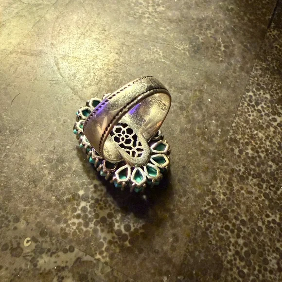 Kendra Scott Teal and Silver Ring - Picture 3 of 3